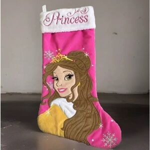 Disney Princess Beauty And The Beast Christmas Stocking Belle Vintage